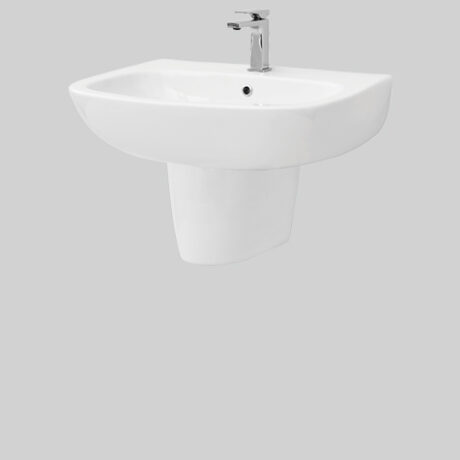 ten wall -hungfor column washbasin65x51 white-without decor-1th