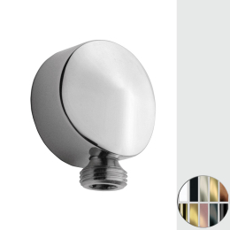 CP BRASS WALL CONNECTOR ROUND