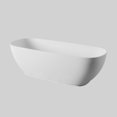 hoop freestanding bathtub 170x70 in livingtec white