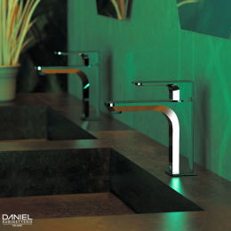 WASH BASIN MIXER WITH POPUP TAIRA MODEL BRAND DANIEL BLACK MATT FINISH