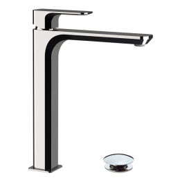 WASH BASIN MIXER LONG NECK TYPE WITH POPUP WASTE CLICK CLACK TYPE MADE IN ITALY, BRUSH GOLD FINISH