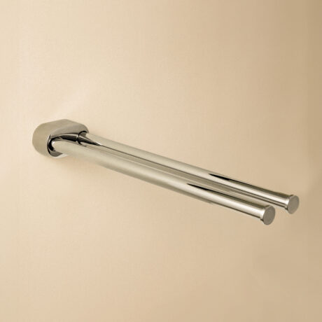 SWIVEL DOUBLE TOWEL RACK MAT BL (5X3X40)