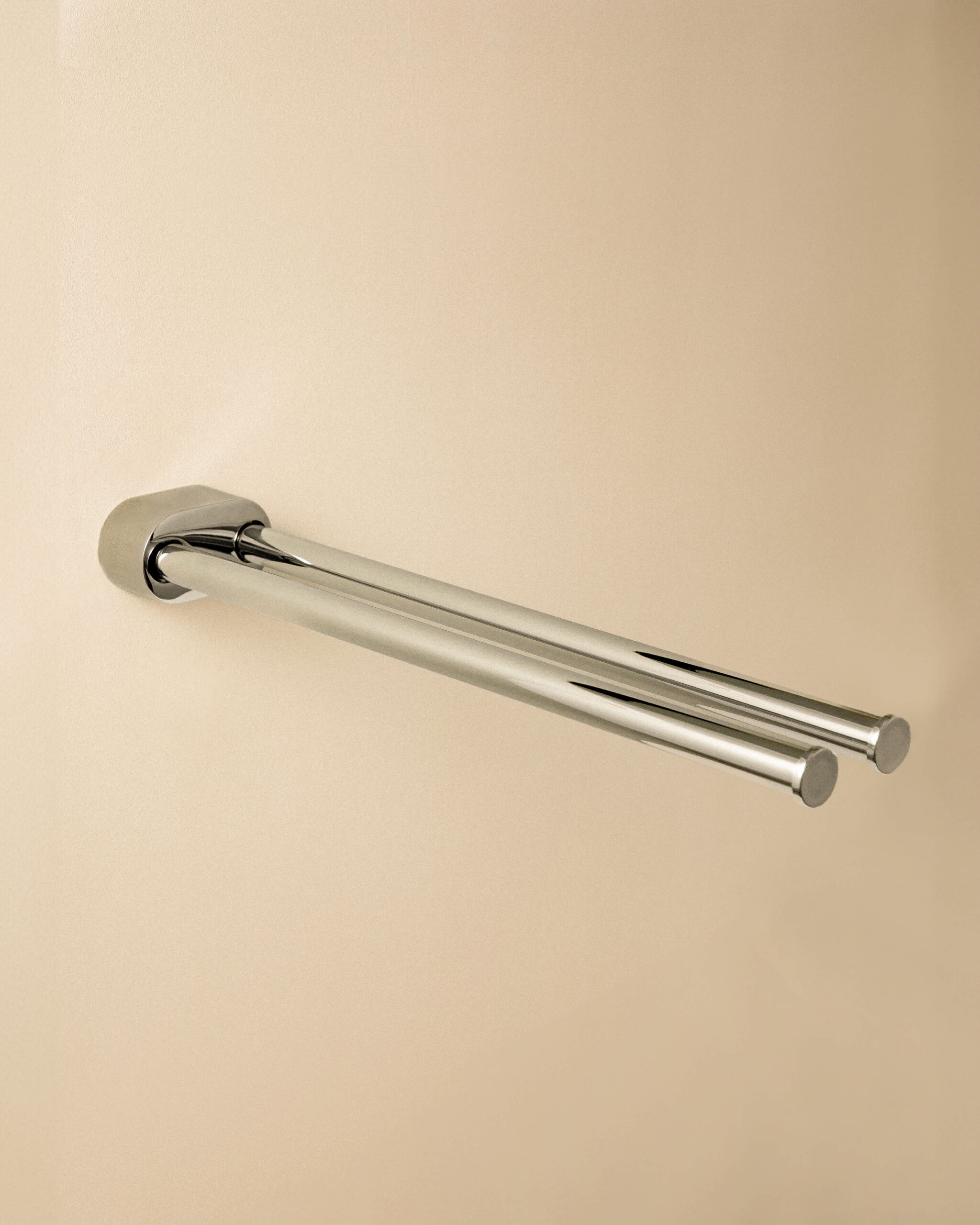 SWIVEL DOUBLE TOWEL RACK MAT BL (5X3X40)
