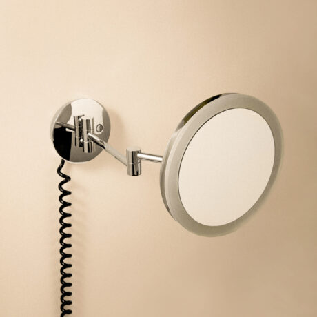 WALL MAGNIFYING MIRROR WITH ADJUSTABLE LED LIGHT CR