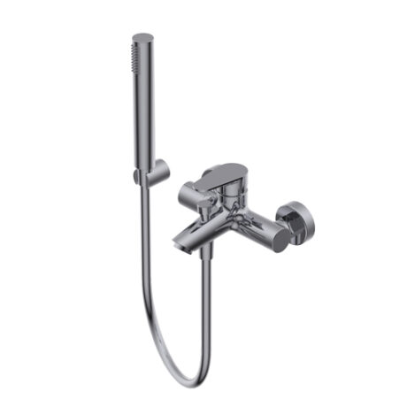 EXTERNAL SINGLE LEVER BATH MIXER TWO WAYS ,AUTOMATIC DIVERTER BATH/SHOWER 24MM BRASS HAND SHOWER WITH1.500MM