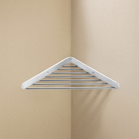 CORNER RACK SOAP DISH GLOSSY (18X18X2)