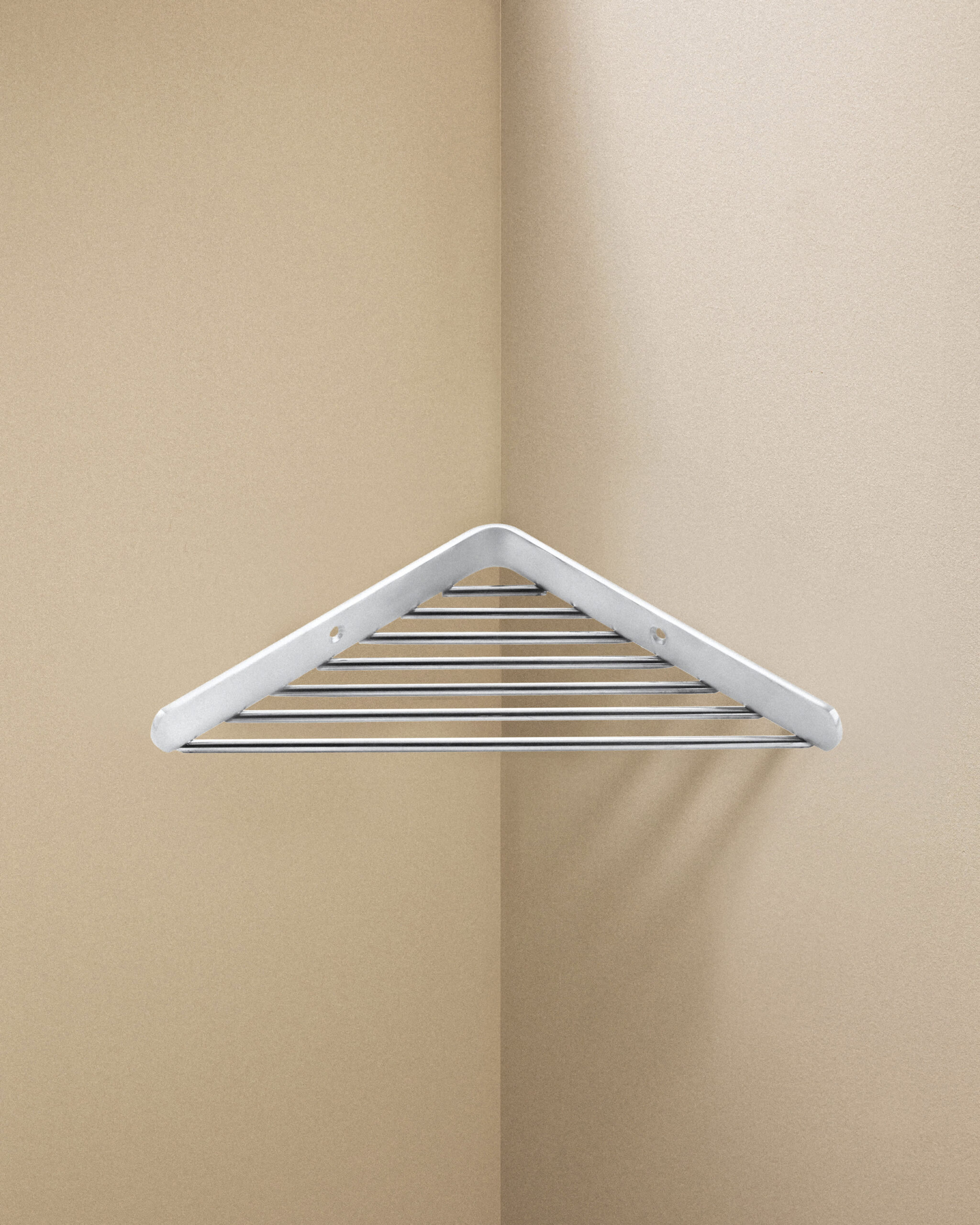 CORNER RACK SOAP DISH GLOSSY (18X18X2)