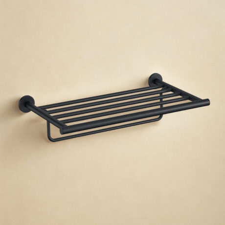 TOWEL RACK SHELF BL (MAT BL) (55X30X11)