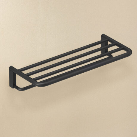 TOWEL RACK SHELF MAT BL (60X25X11)