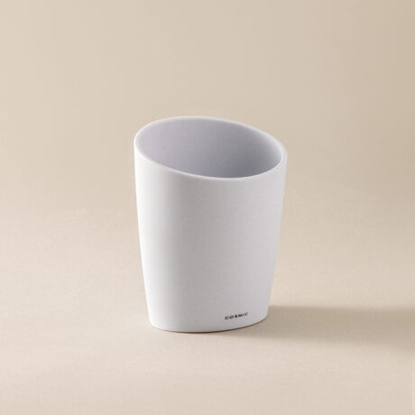 FREE STANDING BRUSH HOLDER SOFT WH (11X13X8)