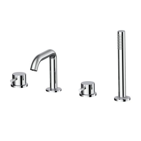 STILO DECK MOUNTED 2 HANDLES BATH MIXER