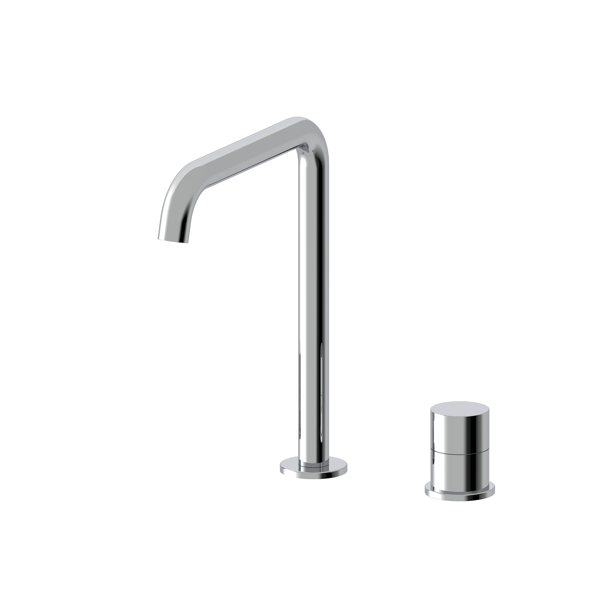 STILO DECK MOUNTED WASH-BASIN MIXER WITH 2 HOLES WITHOUT WASTE