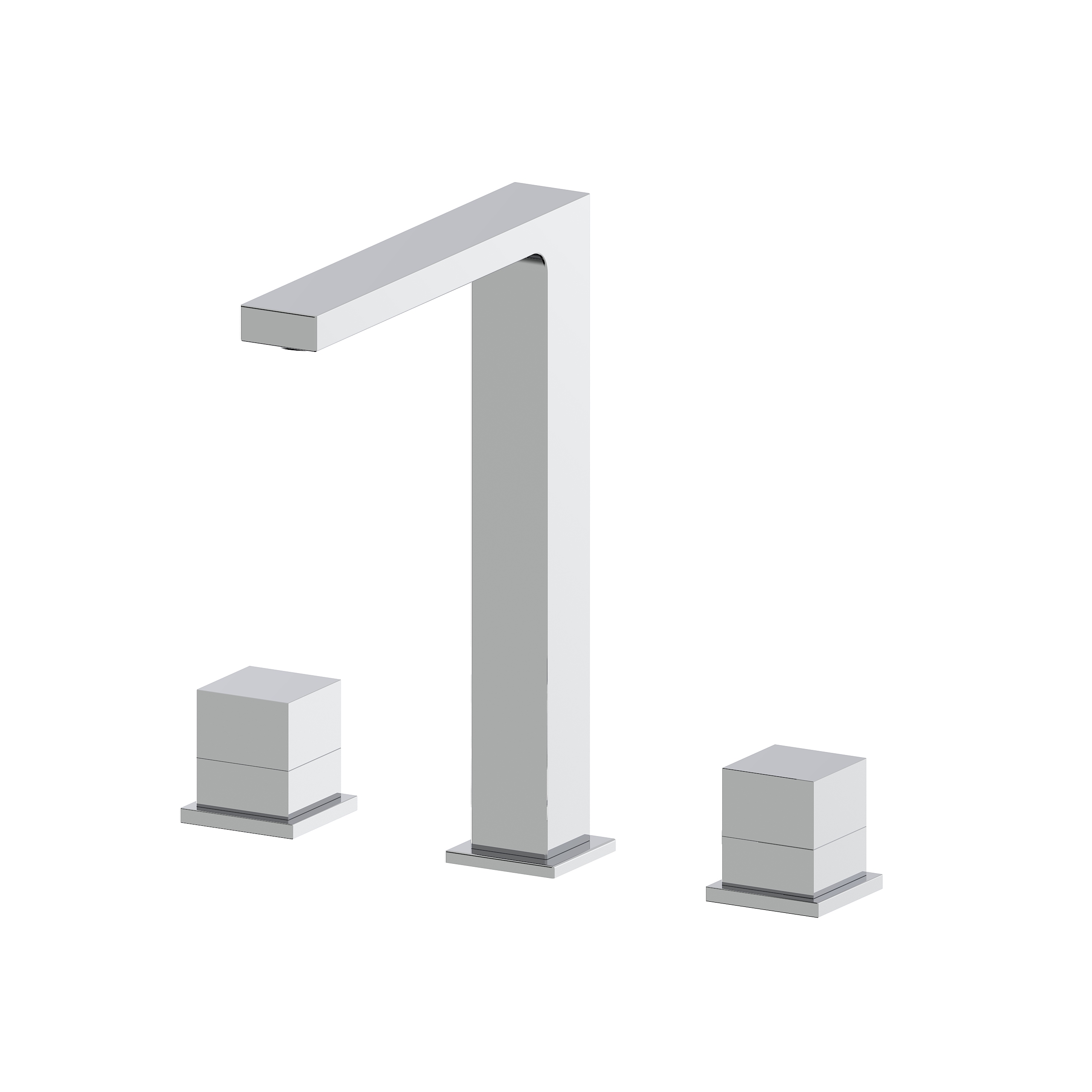 QUADRO WASH-BASIN 2 HANDLES MIXER WITHOUT WASTE