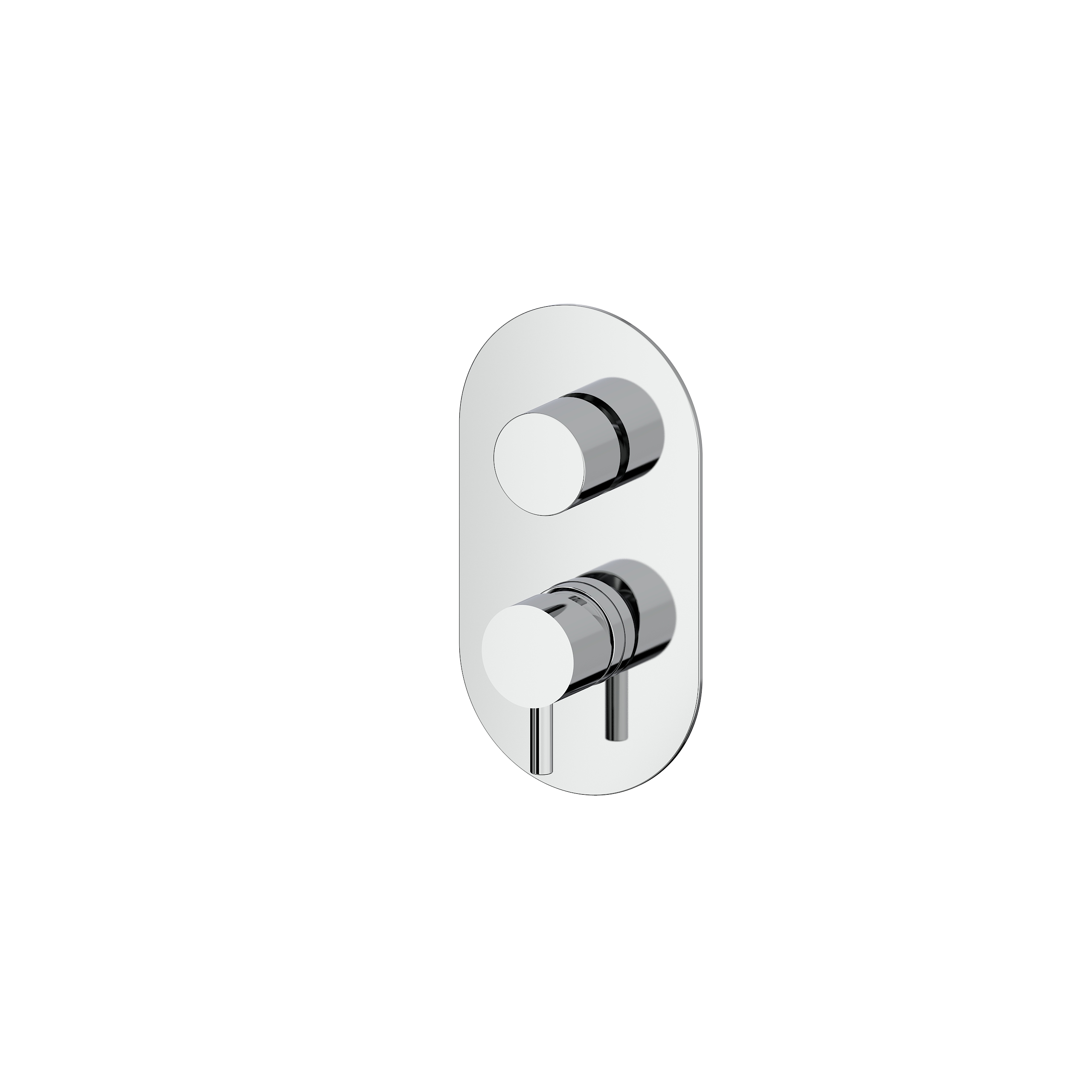 STILO EXTERNAL SET FOR 2 WAYS BUILT-IN SHOWER MIXER