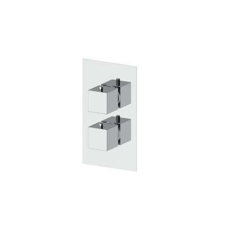 QUADRO EXTERNAL SET FOR CONCEALED 1 WAY THERMOSTATIC SHOWER MIXER