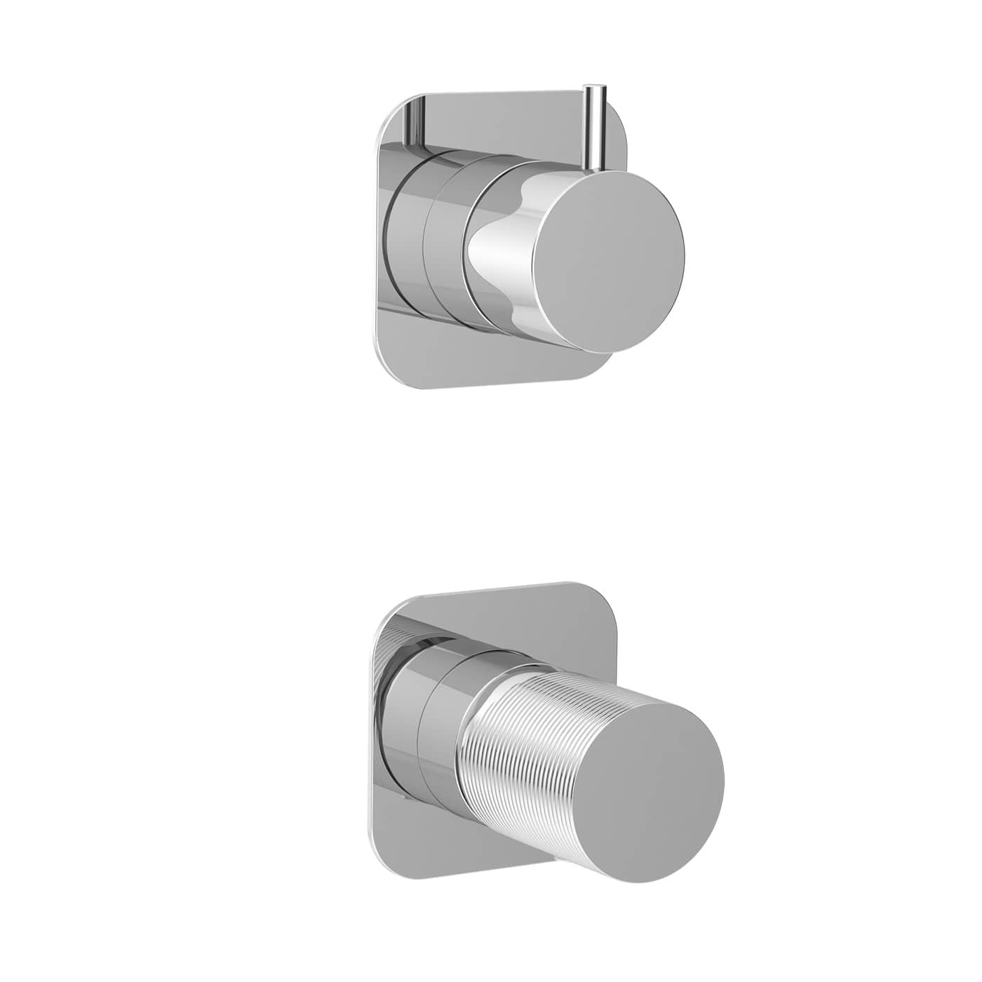 Mylos External Parts For Wall Shower/Bath Mixer 2 Ways With Diverter Distance Mm 100- Bevel Plate