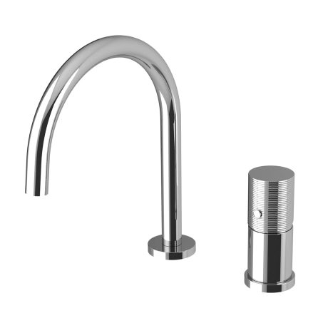 Mylos 2 Holes Washbasin Mixer Without Pop-Up Waste