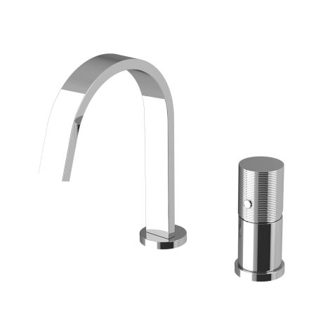 Mylos 2 Holes Washbasin Mixer Without Pop-Up Waste