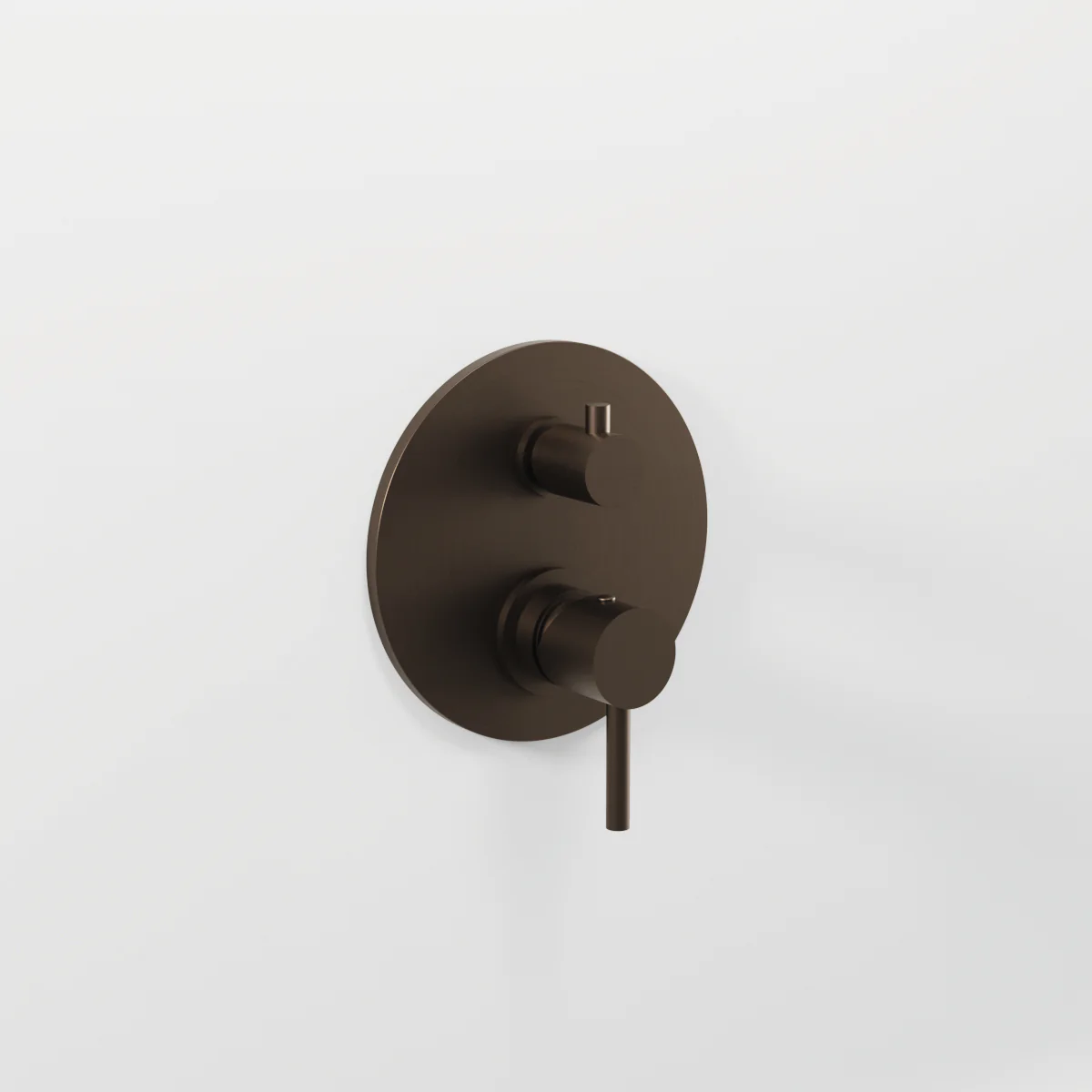 On Built-in shower/bath mixer with 3 exits mechanical diverter