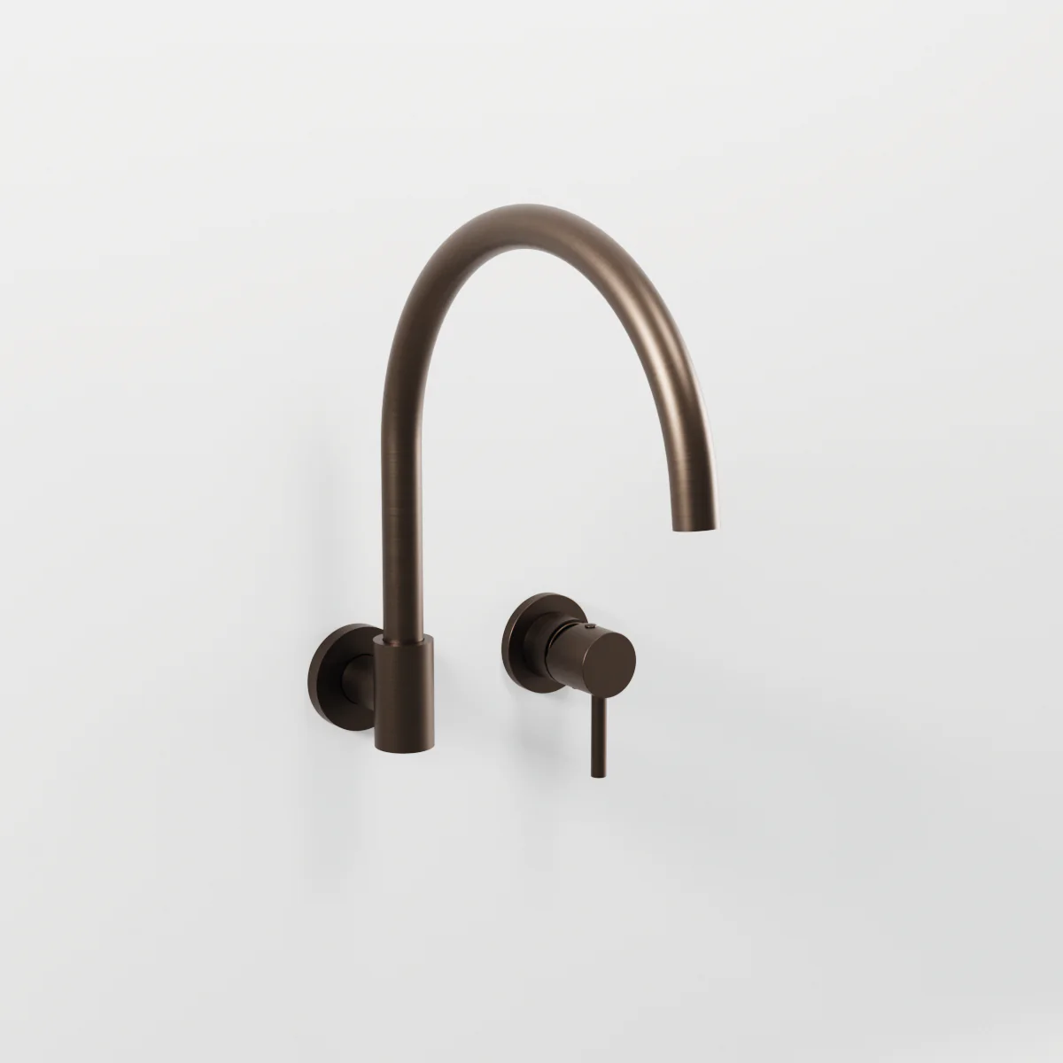 On Wall kitchen mixer with 342 mms long swivel spout