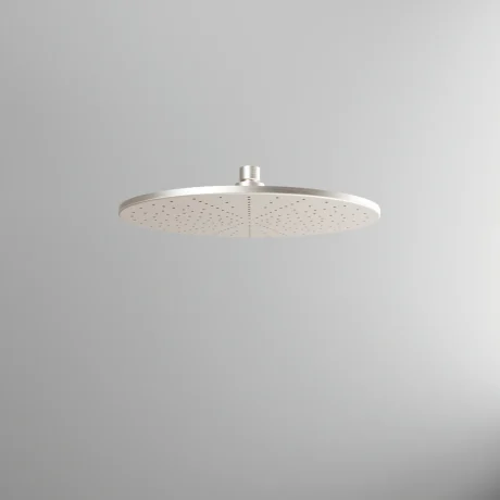 On Ø 300 mms. round shower head, 7,5 mms. thick. Inspectable for maintenance