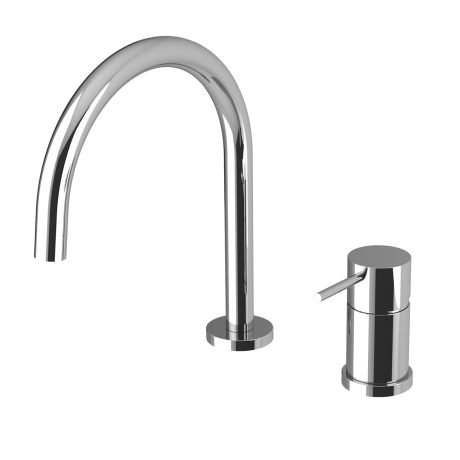 2 Holes Washbasin Mixer Without Pop-Up Waste